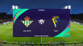 Real Betis vs Cádiz 07082024 Club Friendlies PES 2021 [upl. by Bonaparte]