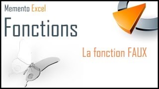 La fonction FAUX dans Excel  Formation Excel Marseille [upl. by Rimaj]