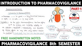 What is Pharmacovigilance  Introduction to Pharmacovigilance  Part1Unit1  Pharmacovigilance [upl. by Ecyrb]