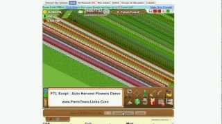 Farmtown Links Script Helper  Auto Harvest Flowers Demo  wwwFarmtownLinkscom [upl. by Kunin]