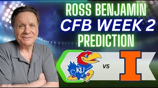 Kansas vs Illinois Prediction Picks and Best Bets  College Football Picks Week 2 [upl. by Atikat]