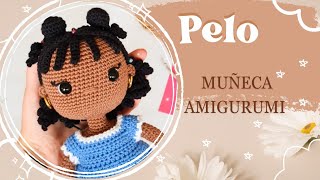 🎀 PELO PARA MUÑECA AMIGURUMI  CROCHET [upl. by Ahsilrak]