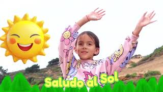 Saludo al Sol Canción de Yoga para Niños  Música Divertida y Movimientos de Yoga [upl. by Pascasia]