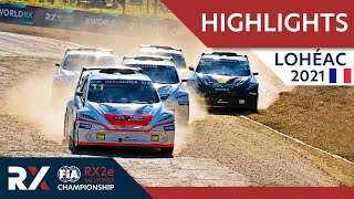 RX2e Electric Rallycross Final Highlights  World RX of Lohéac 2021  Rallycross France 2021 [upl. by Amuwkuhc]