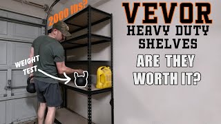 VEVOR HEAVY DUTY SHELVES SETUP amp REVIEW [upl. by Aikem]