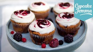 Gluten Free Cupcake Recipe Summer Fruit cupcakes  Cupcake Jemma [upl. by Arondel]