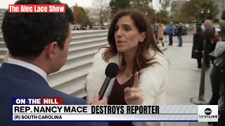 Nancy Mace DESTROYS Reporter Over Men Using The Women’s Bathroom [upl. by Meri]