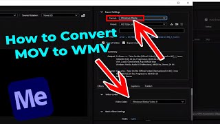 How to Convert MOV to WMV in Adobe Media Encoder [upl. by Dorian]