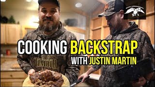 The BEST Backstrap Recipe  Cooking Venison with Justin Martin [upl. by Kihtrak42]