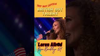 What a truly Amazing Audition n Voice from Loren Allred britishgottalent agt amazing fyp [upl. by Rudolfo]