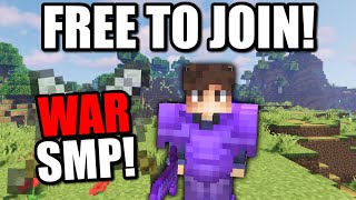 Join Minecrafts Public War SMP bedrock  java [upl. by Aleusnoc]