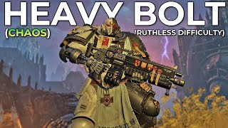 Space Marine 2 – Solo Tactical Ruthless Difficulty vs Chaos Heavy Bolt Rifle Max Level [upl. by Barren66]