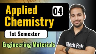 Applied Chemistry  Lecture4  Unit03 Engineering Materials  New Syllabus 202425  by Sachin Sir [upl. by Dekeles]