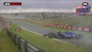 Dutch Grand Prix 2024 Practice 3  Logan Sargeant Crash Full Speed [upl. by Idihsar]