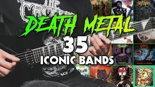 35 Iconic DEATH METAL Bands [upl. by Egarton]