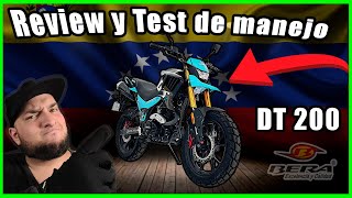 REVIEW y TEST de manejo BERA SUPER DT 200  Primeras Impresiones  CARACAS VENEZUELA 2023  MOTO [upl. by Eenar]