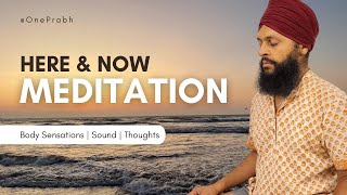 Here amp Now Meditation  30Min Guided Session for Body Sound and Thoughts [upl. by Lana135]