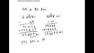 Capacity Multiplying and dividing litres and millilitres [upl. by Nnave]