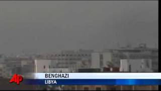 Raw Video Plane Shot Down by Libyan Rebels [upl. by Ecnarolf147]