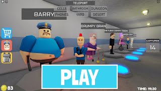 LIVE  PLAYING As NEW Barry MORPHS also USING POWERS NEW ROBLOX BARRYS PRISON RUN V2 OBBY [upl. by Eibocaj]