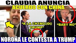 LUNES DE NOCHE TRUMP CAYO EN SU PROPIA TRAMPA ¡CLAUDIA ANUNCIA PLAN D NOROÑA FIMRA EL ACUERDO [upl. by Schultz]