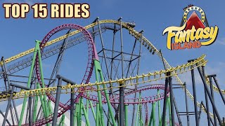 Top 15 Rides at Fantasy Island [upl. by Novaj]