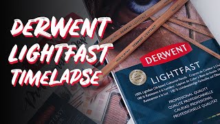 Derwent Lightfast DEMO amp REVIEW Timelapse [upl. by Earezed]