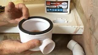 Shower waste trap DIY plumbing and how to fit a McAlpine waste trap to your shower tray [upl. by Derwon]