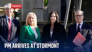 Sir Keir Starmer arrives at Stormont to meet NI leaders [upl. by Killam]