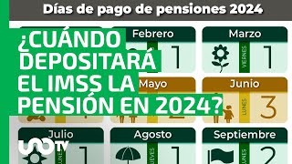 ¿Cómo quedó el calendario de pagos para la pensión del IMSS 2024 [upl. by Anitra]