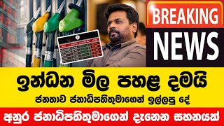 ඉන්ධන මිල පහළ දමයි  Fuel Price  Thel Mila News  Petrol Price Today Sri Lanka  Indana mila 2024 [upl. by Berta]