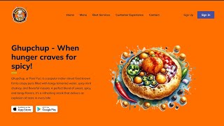 Responsive Gupchup website design using html css javascript [upl. by Norred]