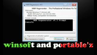 MBR Regenerator 45Professional Activation Fix Tool [upl. by Nnauol20]