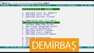 Datasoft Enflasyon Muhasebesi Demirbaş  İlk uygulama [upl. by Heater190]