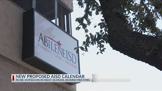 Abilene ISD considers 2 calendars for upcoming school year [upl. by Medovich]