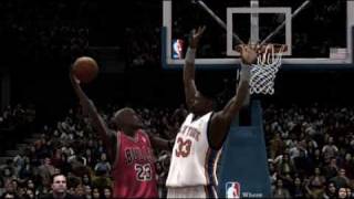 NBA 2K10 Jordan Posterizes Ewing [upl. by Melar993]