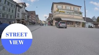 STREET VIEW Gossau bei St Gallen in SWITZERLAND [upl. by Rednal692]