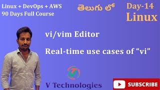 Day14  AWS DevOps 90 Days course  Linux  NagiReddy  VTechnologies [upl. by Lehcyar551]