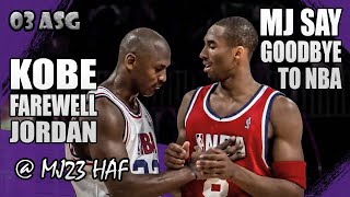 Kobe Bryant vs Michael Jordan Highlights 2003 AllStar Game  Kobe Farewell Jordan [upl. by Certie]