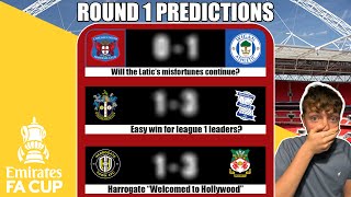 SOME CONTROVERSIAL IDEAS  All FA Cup Round 1 Predictions  Wigan Wrexham Birmingham Bolton etc [upl. by Urian]