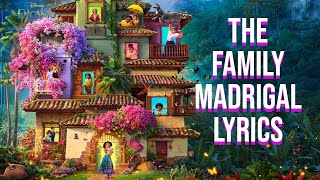 The Family Madrigal Lyrics From quotDisneys Encantoquot Stephanie Beatriz Olga Merediz amp Encanto Cast [upl. by Elbon830]