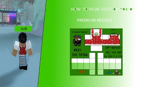 How to make vests on roblox [upl. by Noiwtna636]
