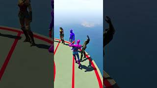 GTA Vs Funniest Moments Epic Fails amp Crazy Stunts Ep85 Shorts gta waterragdolls policecars [upl. by Notlrac676]