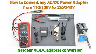 How to convert any 110120V ACDC Power Adapter to 220240V Electricity [upl. by Akenahc]