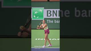 Aryna Sabalenka Serve in Slow Motion front view [upl. by Iloj]