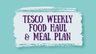 TESCO FAMILY FOOD HAUL amp MEAL PLAN  TESCO GROCERY HAUL  UK GROCERY HAUL [upl. by Alaaj806]