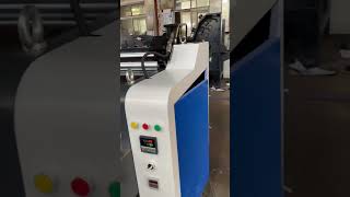 Test video of cardboard laminator before loading Laminator Laminatormachine cutting box [upl. by Nahsyar]