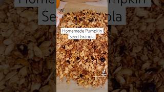 🎃🌱Homemade Pumpkin Seed Granola 🖤 shorts halloween pumpkinseeds pumpkinseedgranola recipe [upl. by Urson]