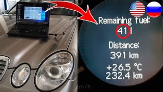 Hidden Function Mercedes W211 W164 W203 Activation Function Remaining Fuel in the Tank the Display [upl. by Halverson316]