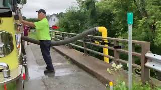 BridgeMount Dry Fire Hydrant Installation  Champlain NY  July 2024  Part 3 [upl. by Ahseiym]